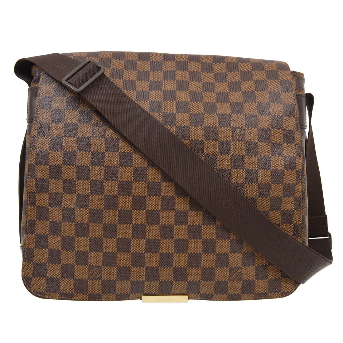 Louis Vuitton Bastille Messenger Bag Damier Ebene N45258: Louis Vuitton Bastille Messenger Bag Damier Ebene N45258 Louis Vuitton Damier Bastille Shoulder Bag in brown Damier canvas and leather, made in France. This large messenger-style bag features a flap c