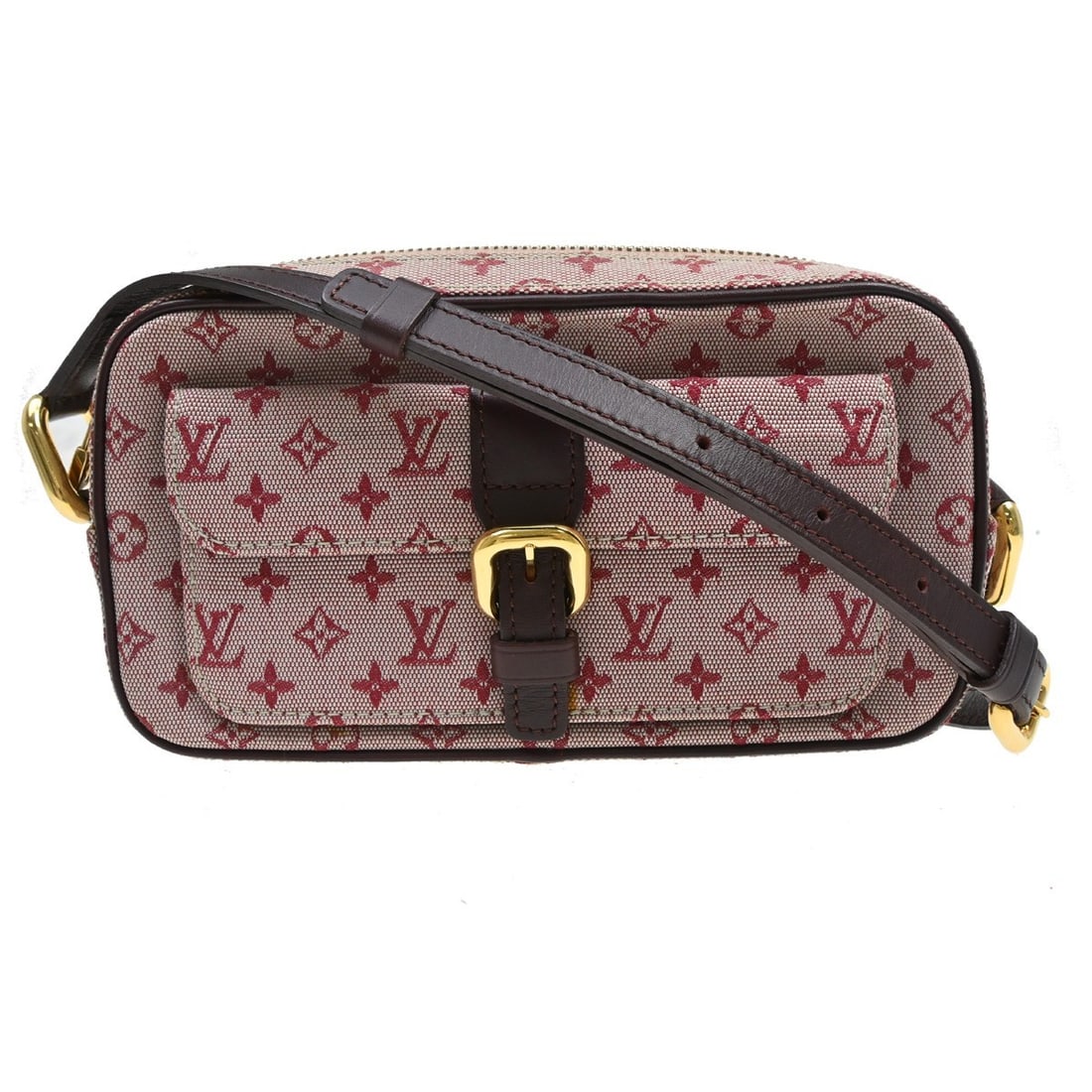 Louis Vuitton Juliette red canvas shoulder bag: Louis Vuitton Juliette red canvas shoulder bag Louis Vuitton Juliette shoulder bag in red canvas with a compact silhouette and signature styling. Made in France, this piece is in good condition with v