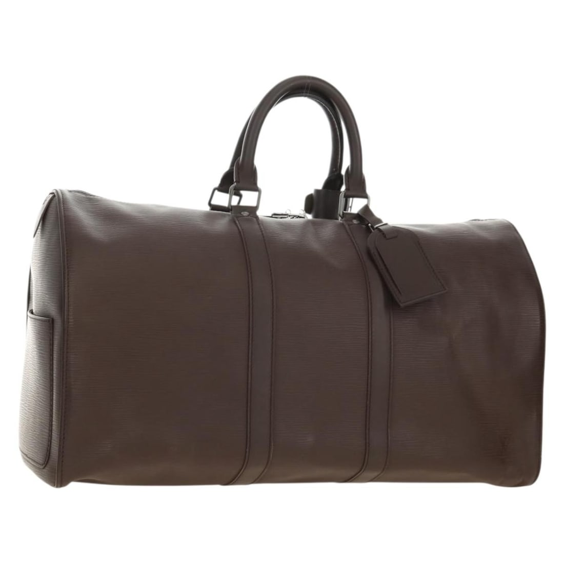 Louis Vuitton M5906D Keepall 45 Epi Leather Boston Bag Mocha: Louis Vuitton M5906D Keepall 45 Epi Leather Boston Bag Mocha Louis Vuitton Epi Keepall 45 Boston Bag in Mocha, made in France from Epi leather. This women's Boston Bag comes with a name tag and Powani