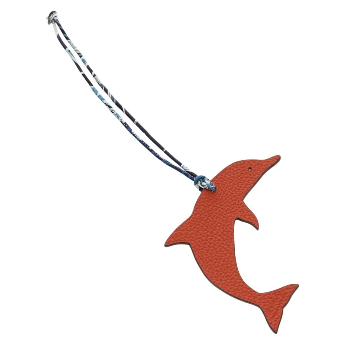 HERMES Petit H Leather Dolphin Bag Charm Orange France (1 of 18)