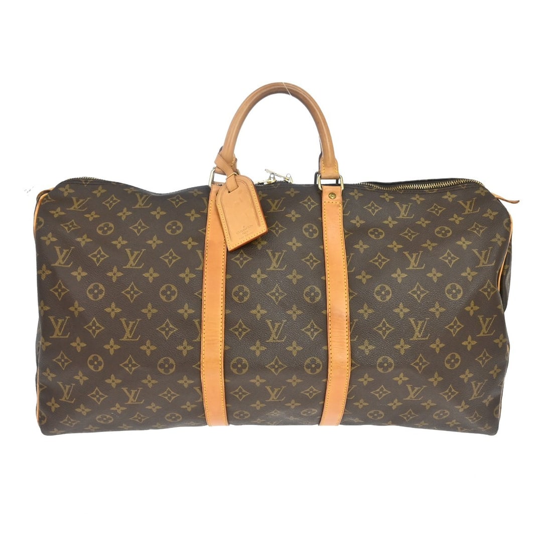 Louis Vuitton Keepall unisex brown monogram canvas bag: Louis Vuitton Keepall unisex brown monogram canvas bag Louis Vuitton Keepall in Monogram canvas with brown coloring and a unisex design. Made in France, this bag is presented in good condition with vi