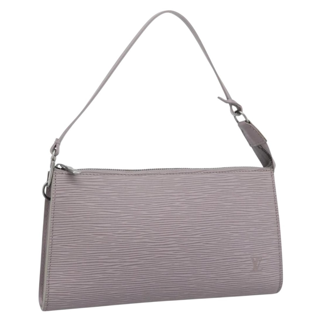Louis Vuitton M52982 Epi Leather Accessory Pouch Lilac: Louis Vuitton M52982 Epi Leather Accessory Pouch Lilac Louis Vuitton accessory pouch in lilac Epi leather, made in France. The pouch measures approximately 24 cm wide, 13 cm high, and 3 cm deep. It is