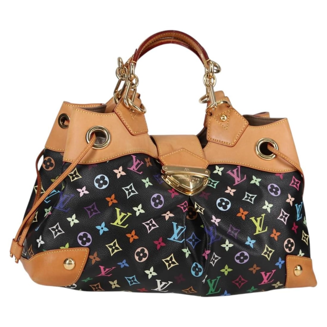 Louis Vuitton M40124 Ursula Tote in Black Monogram Multicolor Canvas (1 of 18)