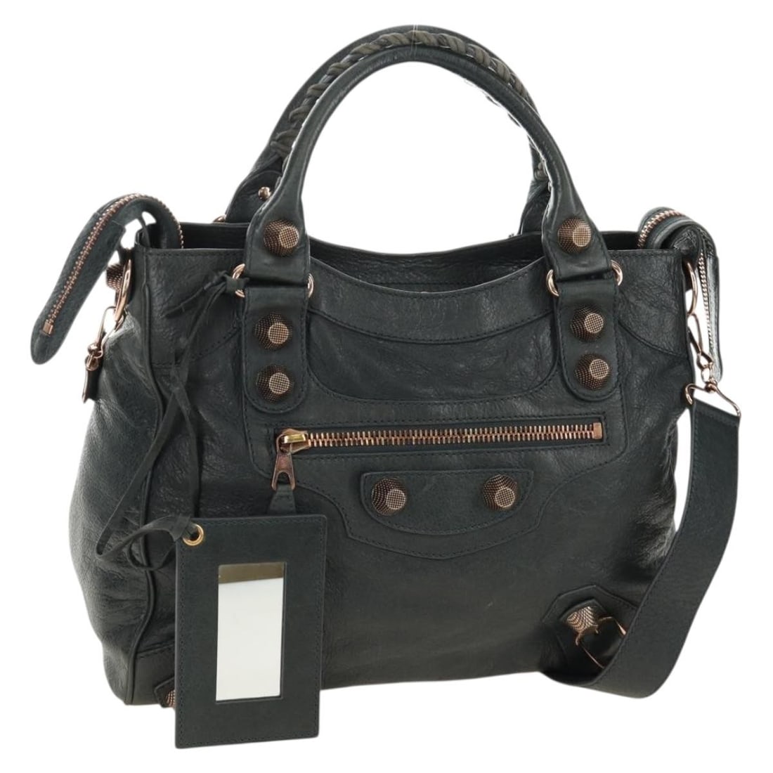 Balenciaga 263244 Giant Vero Gray Leather 2way Handbag (1 of 18)