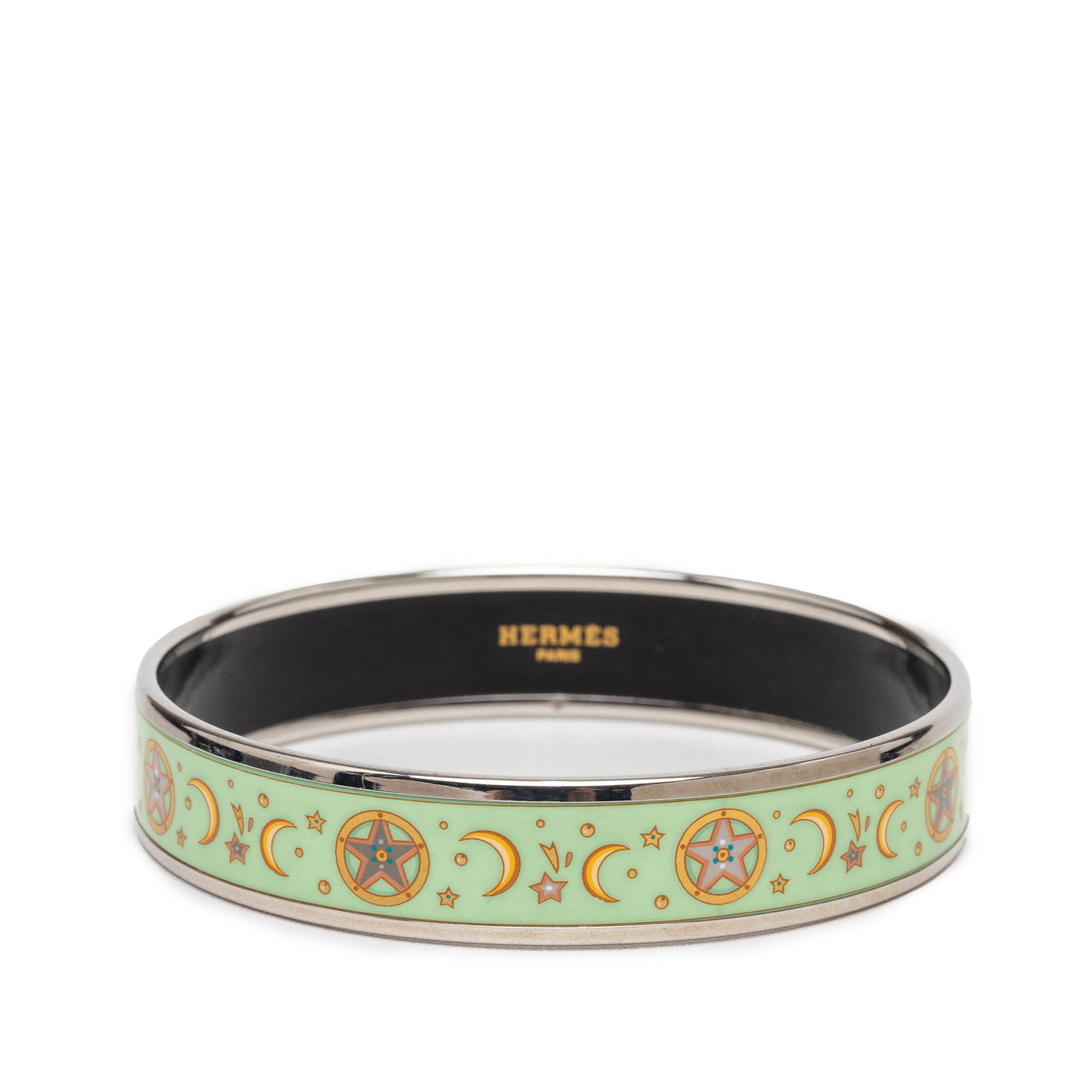Hermes Moon and Stars Narrow Enamel Bangle 70 (1 of 6)