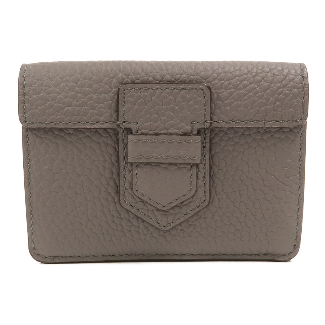 Delvaux Presse tri fold wallet gray calfskin leather (1 of 15)