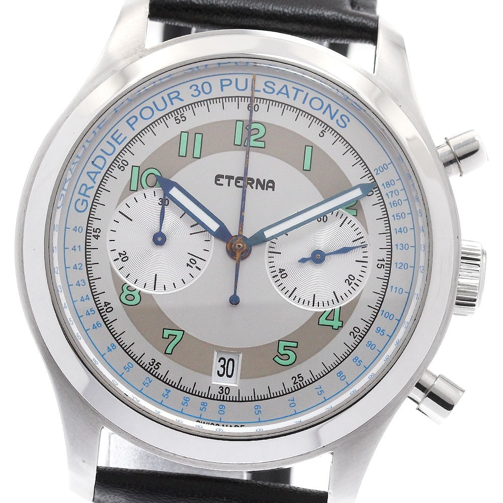 Eterna Heritage Pulsometer automatic mens wristwatch ref 1942.41 (1 of 6)