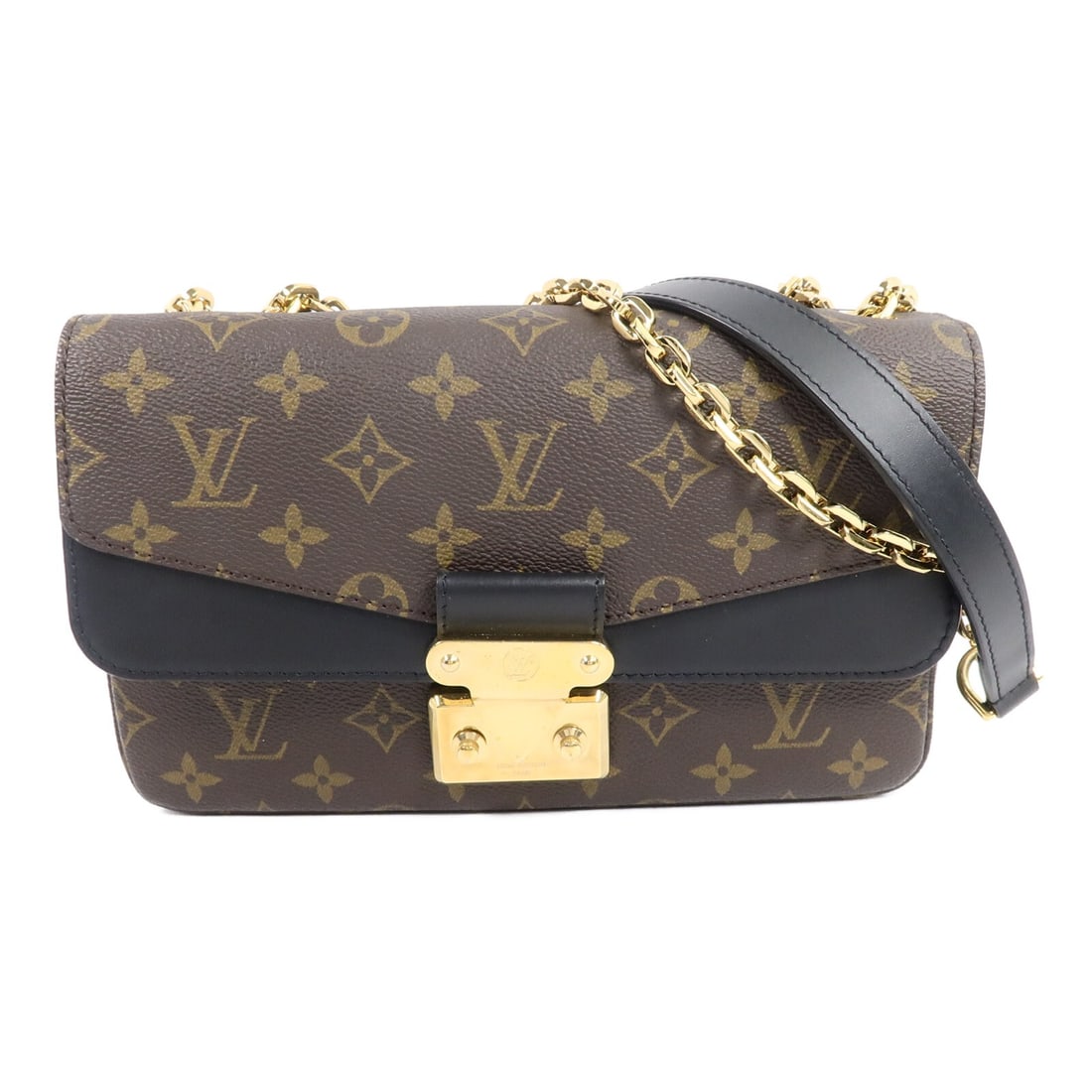 Louis Vuitton Marceau M46126 Monogram Shoulder Bag Brown Black: Louis Vuitton Marceau M46126 Monogram Shoulder Bag Brown Black Louis Vuitton Marceau shoulder bag in Monogram PVC coated canvas with a brown and black colorway. This women's shoulder bag features a fl