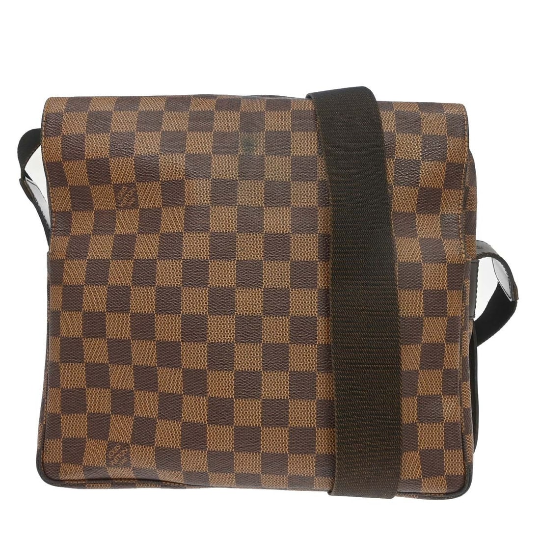 Louis Vuitton Naviglio Unisex Brown Damier Canvas Bag: Louis Vuitton Naviglio Unisex Brown Damier Canvas Bag Louis Vuitton Naviglio shoulder bag in brown Damier canvas. This unisex bag is made in France and remains in good condition with visible wear. Not