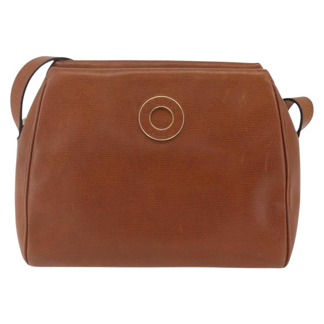 Celine Circle Logo Brown Leather Shoulder Bag: Celine Circle Logo Brown Leather Shoulder Bag Vintage Celine Circle Logo leather item for women in brown. Made in Italy, it measures 25 cm x 18 cm x 11 cm. The item is in good vintage condition with h