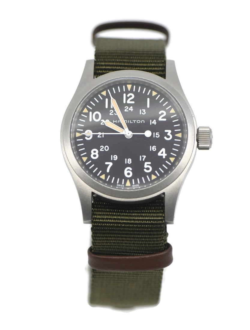 Hamilton H69439931 Khaki Field mens automatic wristwatch with box papers (1 of 6)