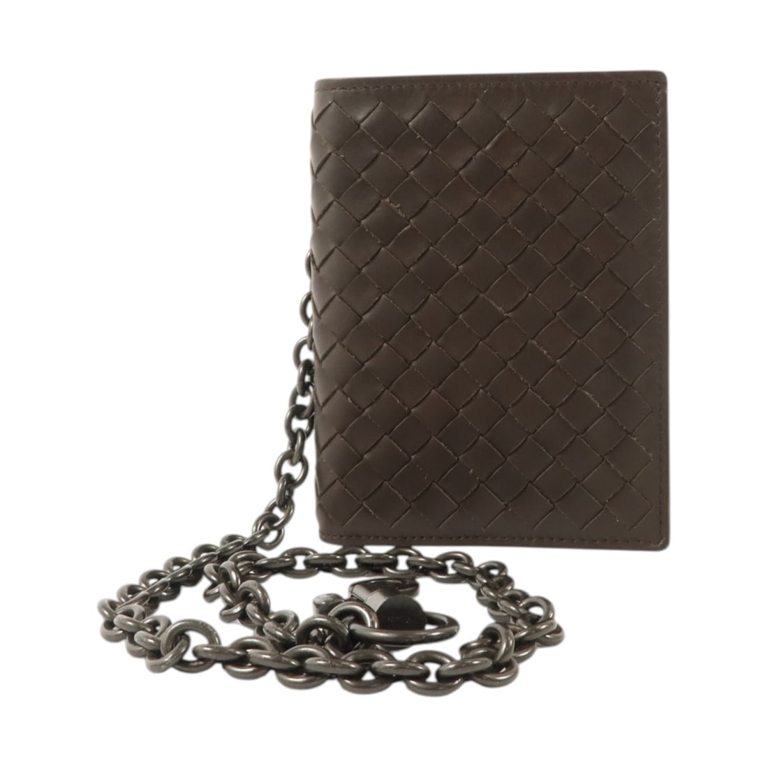 Bottega Veneta 130683 Intrecciato bi fold wallet in brown leather: Bottega Veneta 130683 Intrecciato bi fold wallet in brown leather Bottega Veneta bi-fold wallet in brown Intrecciato leather. This men's wallet features a classic bifold design with multiple interior 