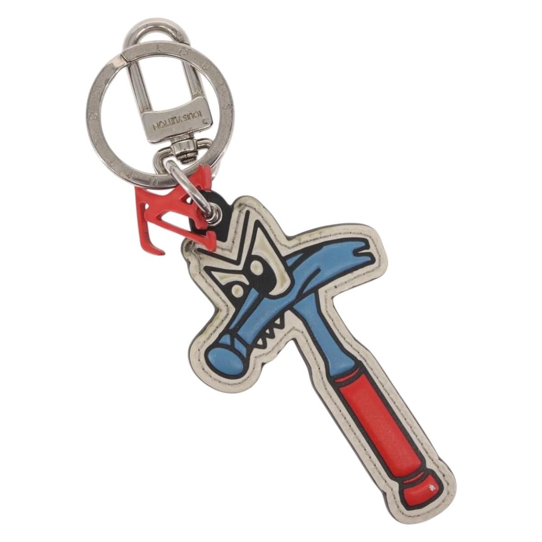 Louis Vuitton MP3107 Monogram Canvas Key Holder Blue Silver (1 of 9)