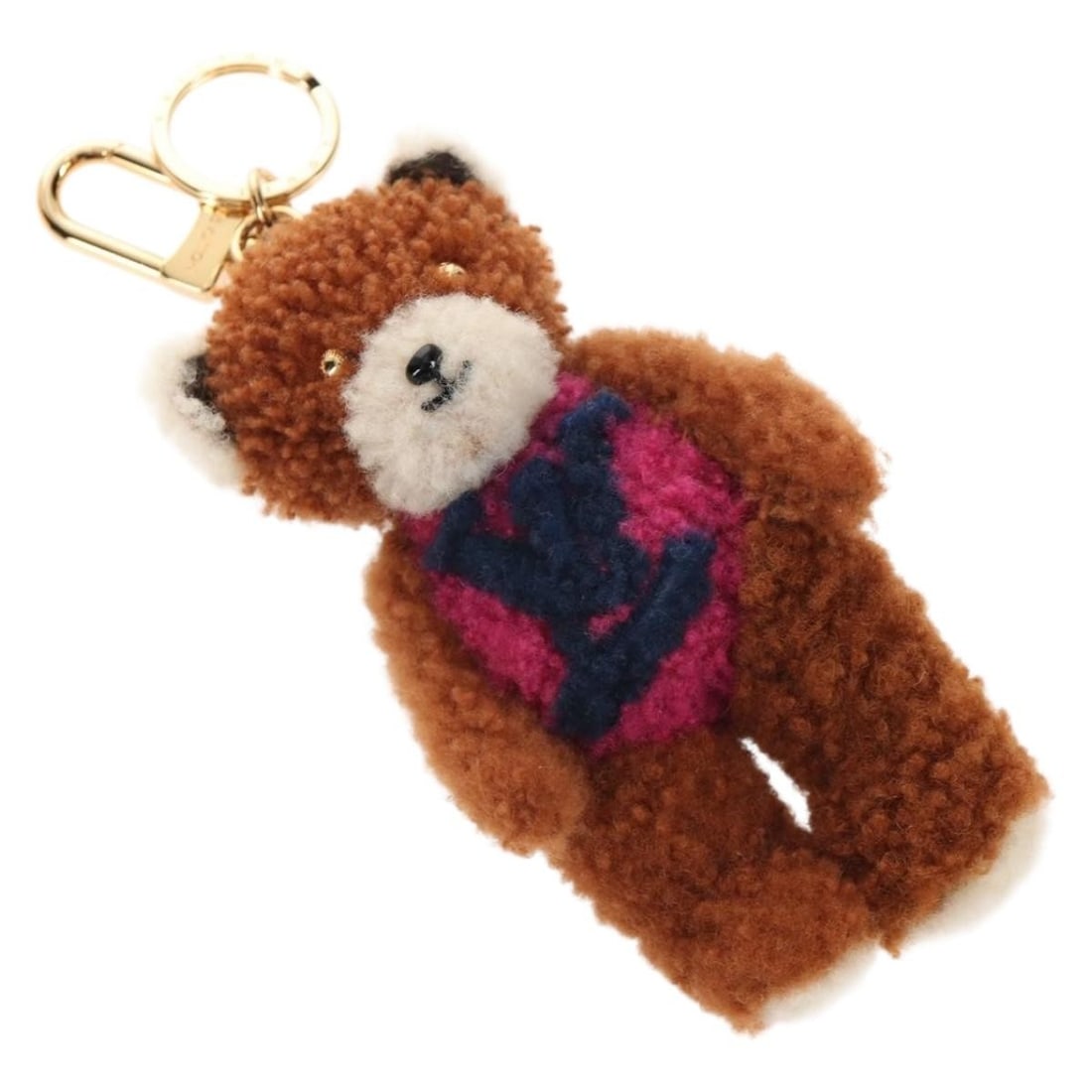 Louis Vuitton M69854 Teddy Bear Key Holder Brown Leather (1 of 15)