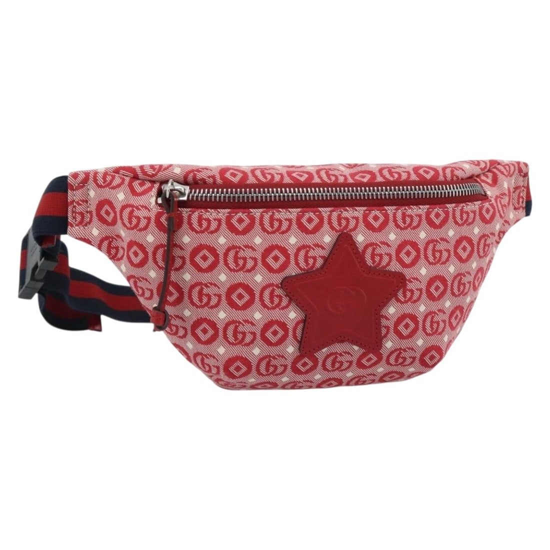 GUCCI 502095 Sherry Line Canvas Waist Bag Navy Red: GUCCI 502095 Sherry Line Canvas Waist Bag Navy Red Gucci Children's Sherry Line waist bag in navy and red canvas. This waist bag is made in Italy and includes a dust bag. Condition is rated A, with th