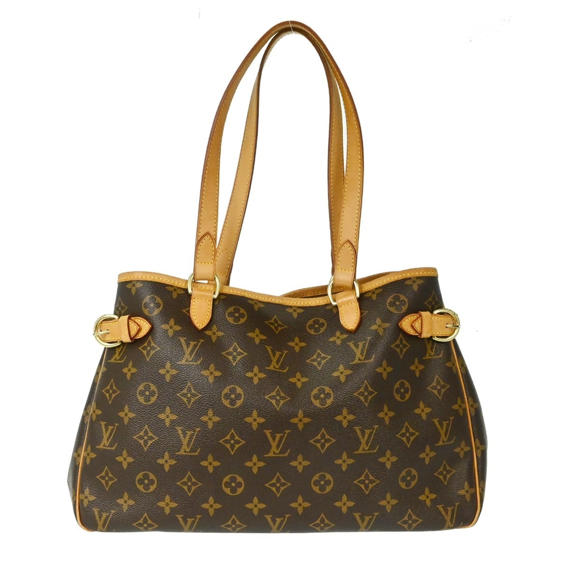 Louis Vuitton Batignolles Horizontal Monogram Canvas Tote M51154: Louis Vuitton Batignolles Horizontal Monogram Canvas Tote M51154 Vintage Louis Vuitton Batignolles Horizontal tote bag in brown Monogram canvas with leather trim and brown leather handles. The bag fea