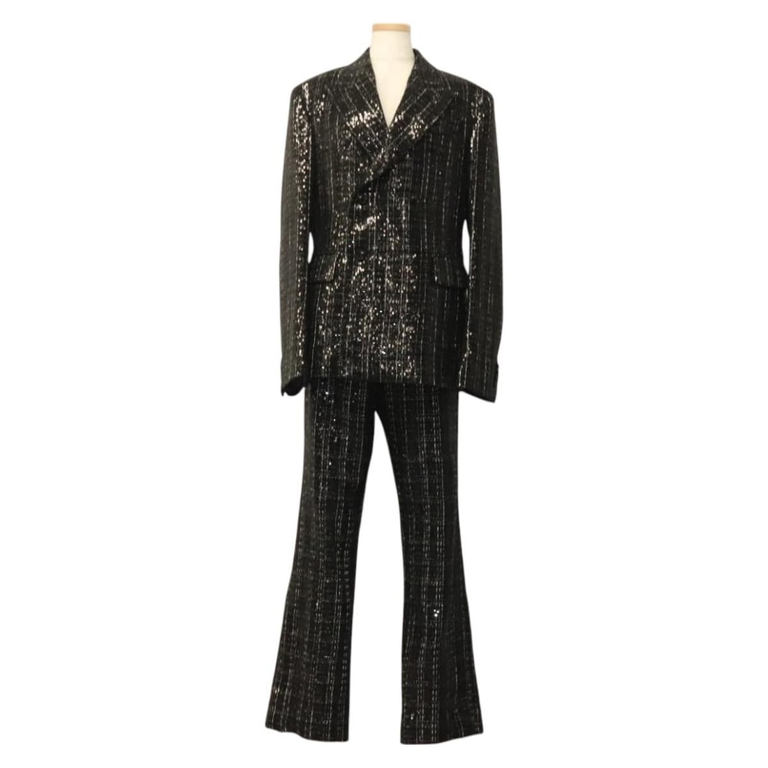 AMIRI black leather jacket and pants set for women (1 of 18)