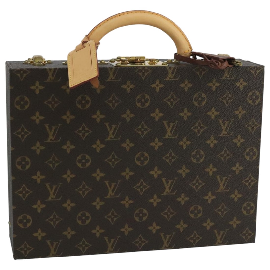 Louis Vuitton M47120 Monogram Canvas Jewelry Trunk with Keys and Clochette (1 of 18)