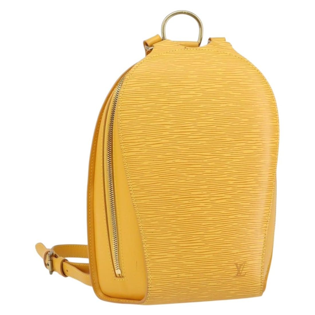 LOUIS VUITTON Epi Leather Mabillon Backpack Yellow M52239 Auth: LOUIS VUITTON Epi Leather Mabillon Backpack Yellow M52239 Auth This LOUIS VUITTON Epi Mabillon Backpack showcases a vibrant yellow hue, crafted from durable Epi leather. Designed for style and functio