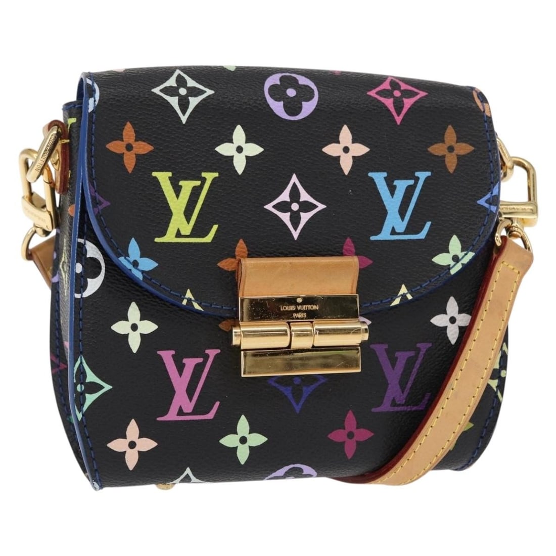 Louis Vuitton Heart Breaker Black Multicolor Canvas Shoulder Bag M40659 (1 of 18)