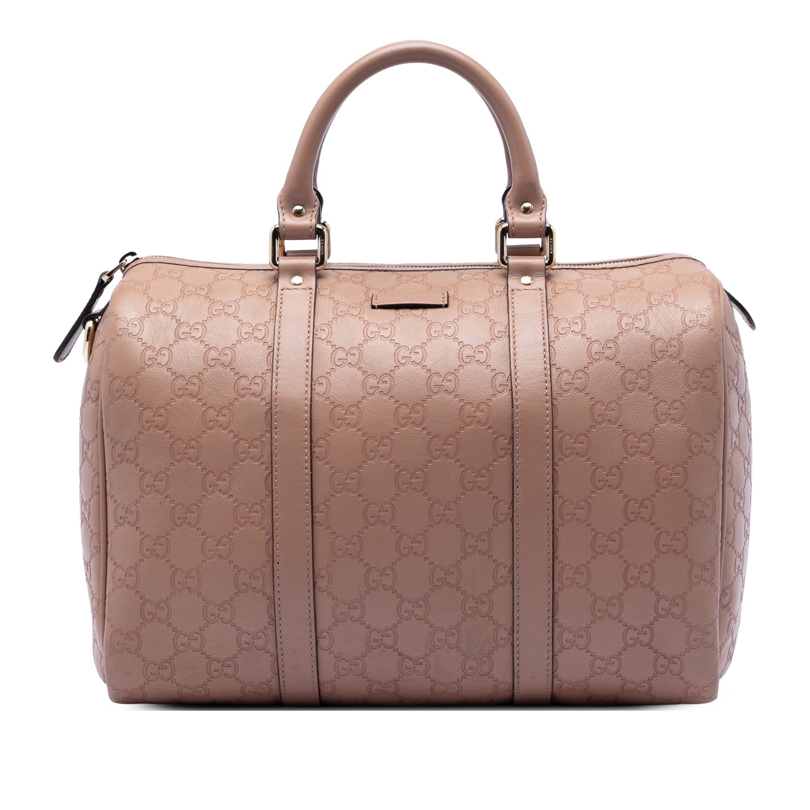 Gucci Joy Boston Bag Medium Guccissima Brown Leather: Gucci Joy Boston Bag Medium Guccissima Brown Leather This Medium Guccissima Joy Boston Bag features an embossed leather body with rolled leather handles, a top zip closure, and an interior zip pocket.