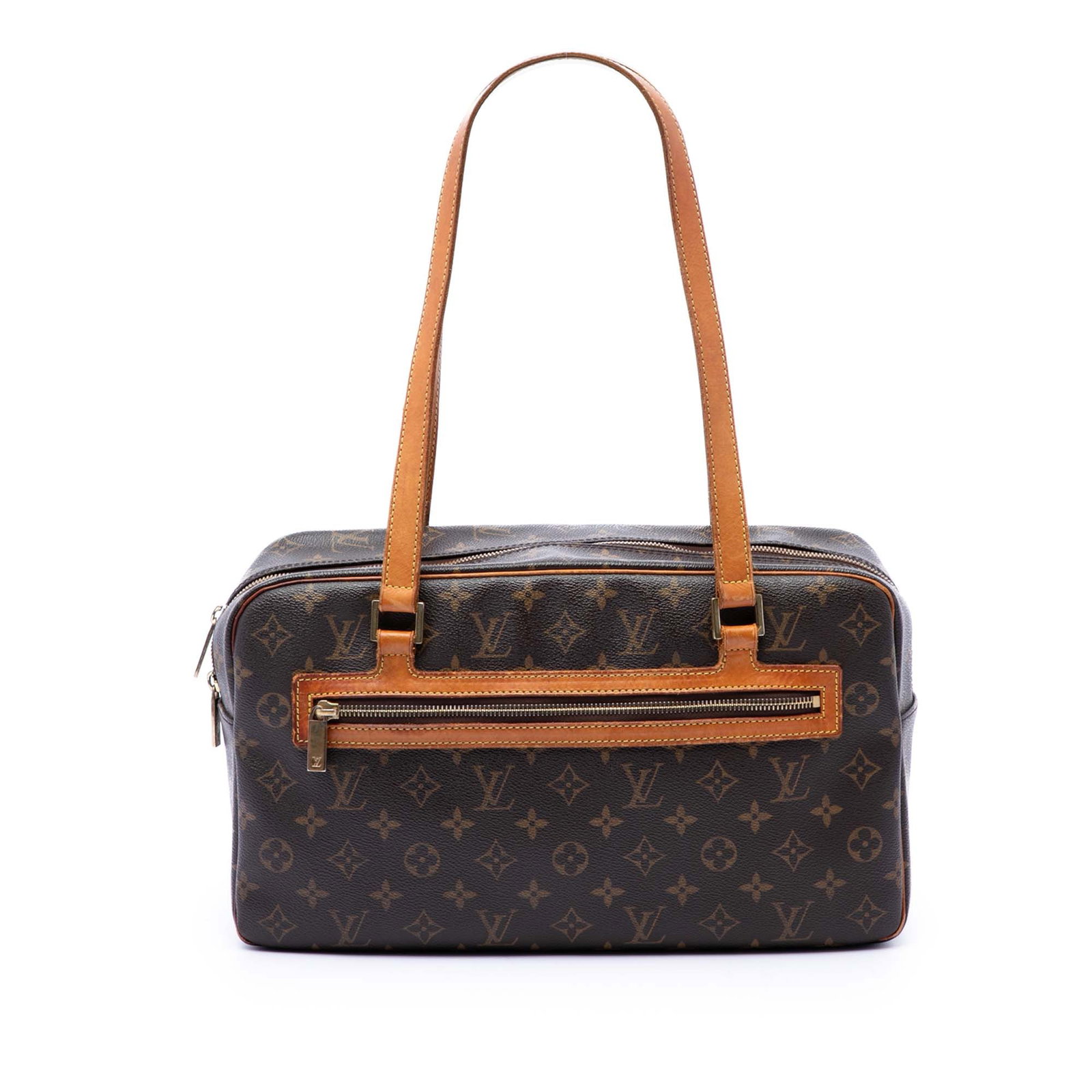 Louis Vuitton Cite GM Monogram Shoulder Bag Brown Canvas: Louis Vuitton Cite GM Monogram Shoulder Bag Brown Canvas Louis Vuitton Monogram Cite GM shoulder bag with a monogram canvas body, flat shoulder straps, top zip closure, exterior front zip pocket, and 