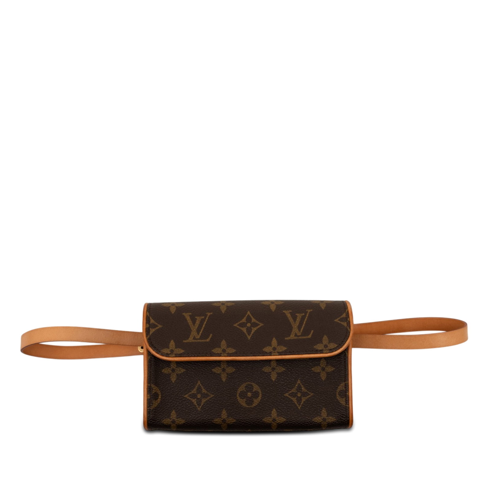 Louis Vuitton Pochette Florentine Monogram Canvas Bag: Louis Vuitton Pochette Florentine Monogram Canvas Bag The Louis Vuitton Monogram Pochette Florentine features the iconic monogram canvas with vachetta leather trim and a flat vachetta leather strap. I
