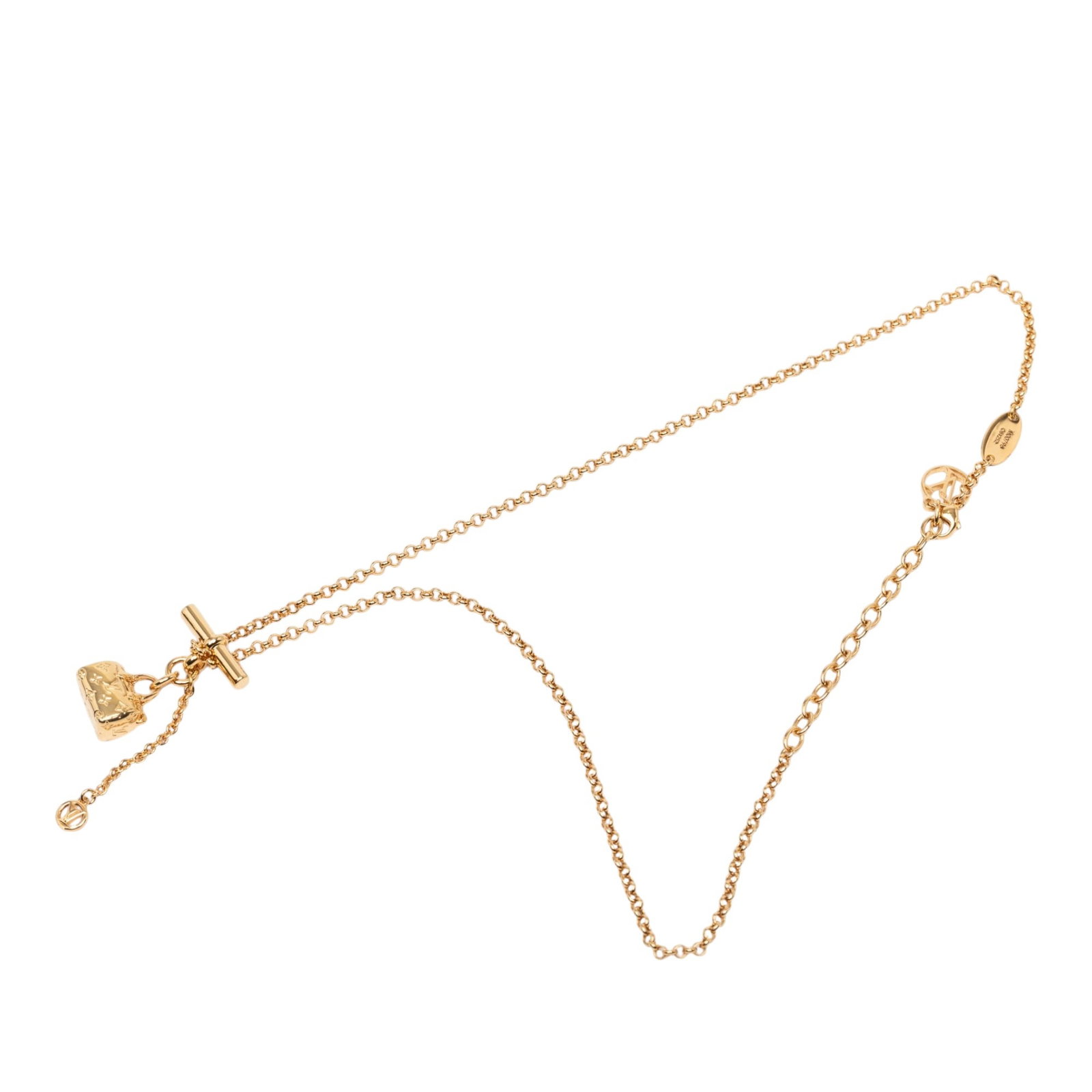 Louis Vuitton Collier LV Speedy gold tone metal necklace (1 of 7)