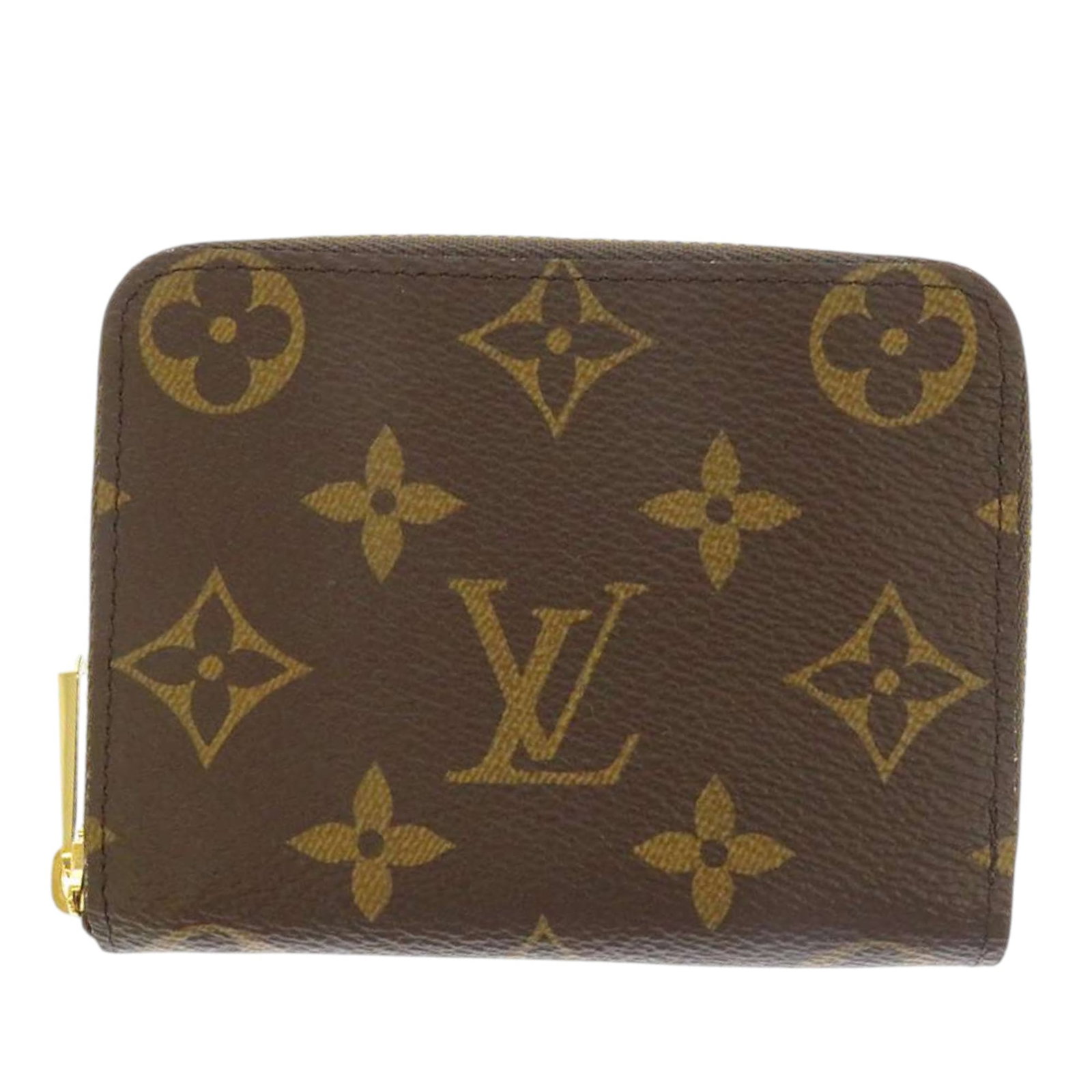 Louis Vuitton Monogram zip around coin pouch: Louis Vuitton Monogram zip around coin pouch Louis Vuitton Monogram Zippy Coin Pouch in brown monogram canvas with a zip-around closure and interior slip pockets. Made in France. Condition AB with vis