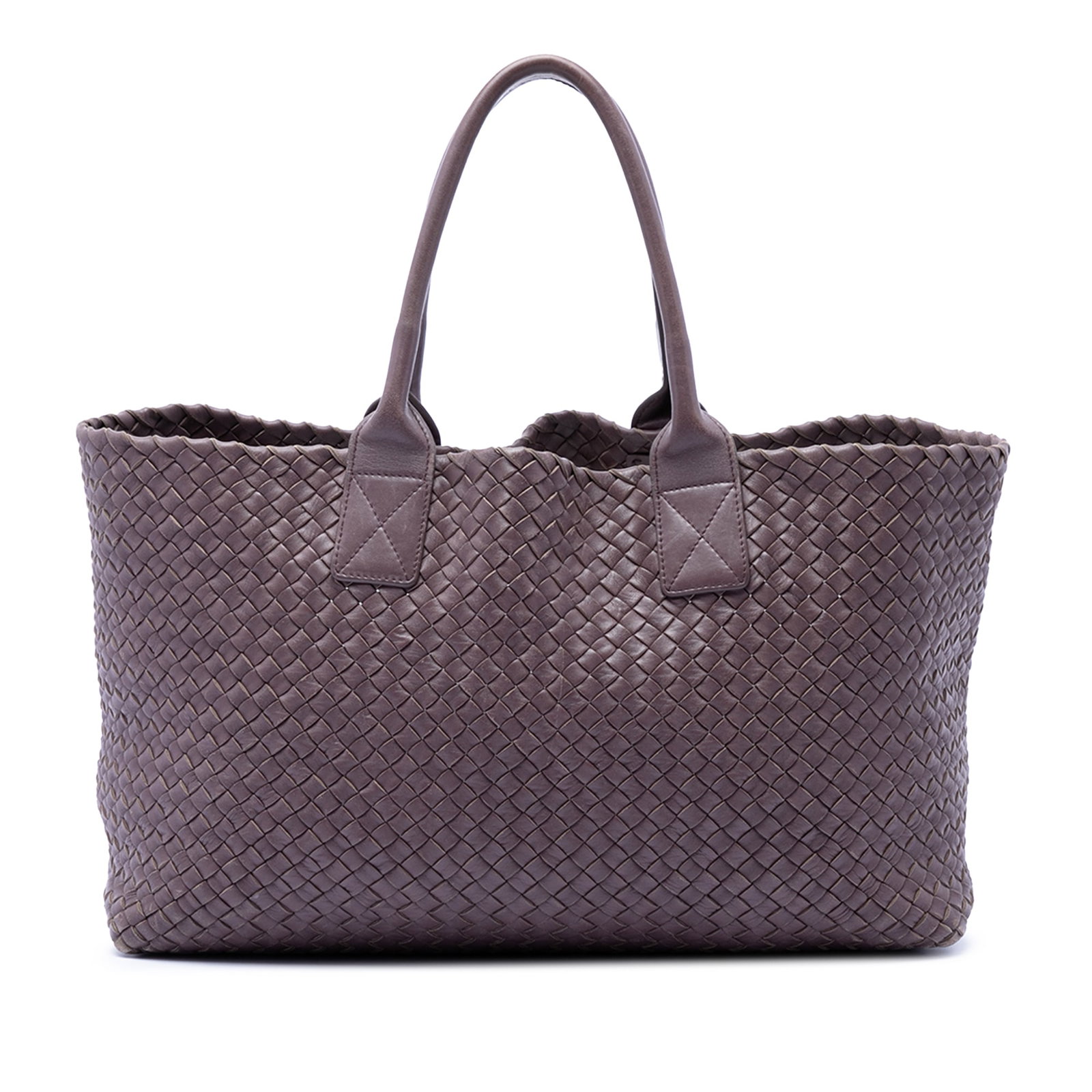 Bottega Veneta Cabat Medium Intreccio Lambskin Tote Purple (1 of 7)
