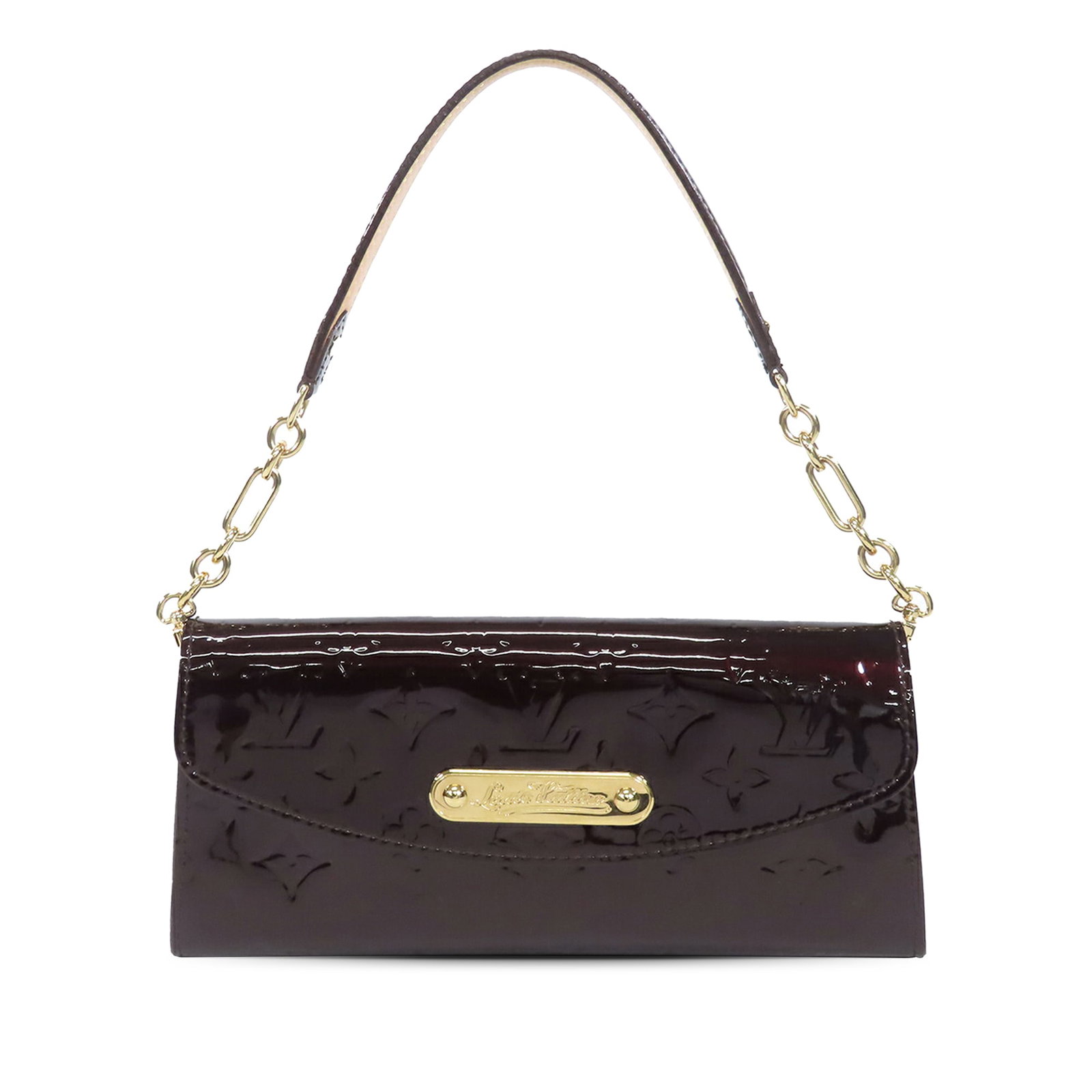 Louis Vuitton Sunset Boulevard shoulder bag in purple Monogram Vernis leather (1 of 15)