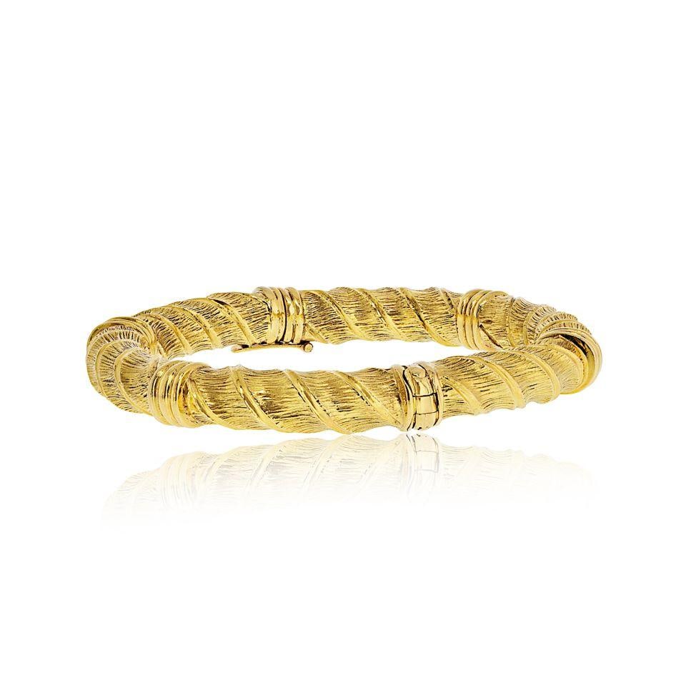 David Webb 18K Yellow Gold Bangle (1 of 7)