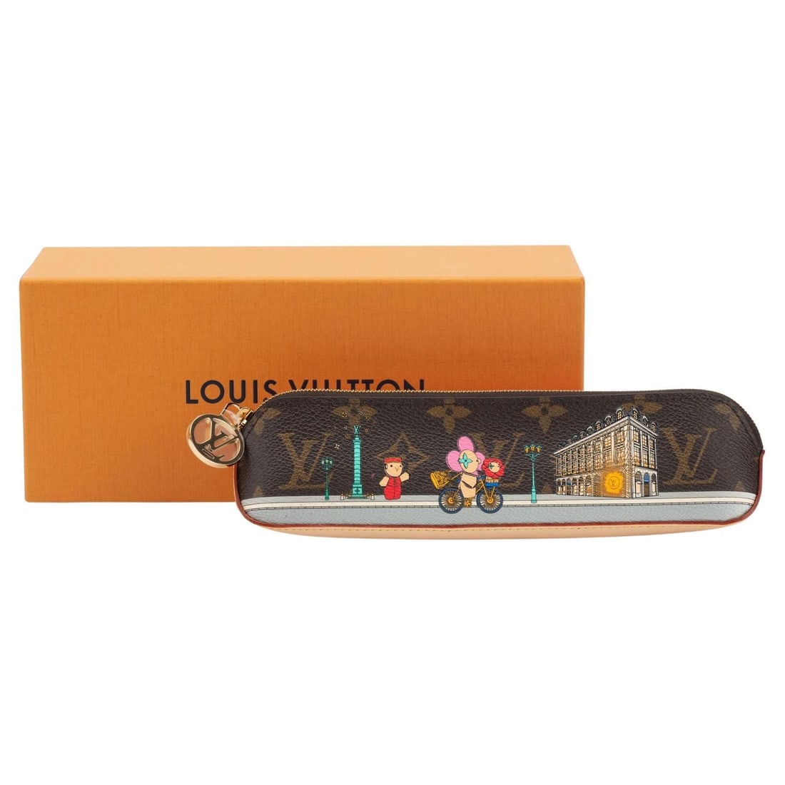 Louis Vuitton Pink Pencil Pouch Vivienne Holidays 2022 NIB: Louis Vuitton Pink Pencil Pouch Vivienne Holidays 2022 NIB Introducing the Louis Vuitton Pencil Pouch from the Vivienne Holidays 2022 collection. This exquisite pouch features a delightful pink design