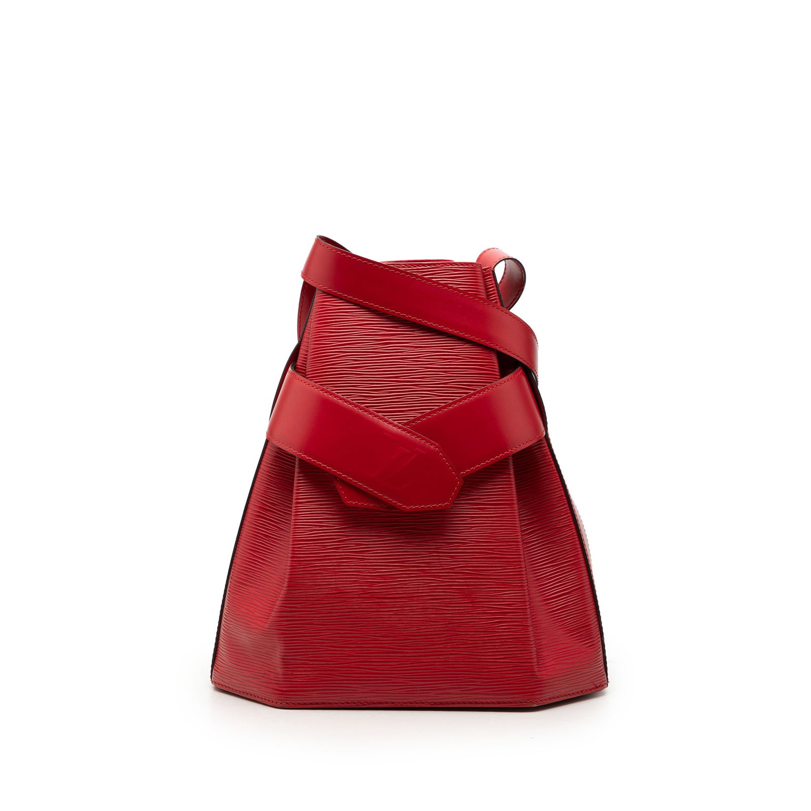 Louis Vuitton Sac D Epaule PM Red Epi Leather Shoulder Bag: Louis Vuitton Sac D Epaule PM Red Epi Leather Shoulder Bag Louis Vuitton Epi Sac D Epaule PM shoulder bag in red leather with a flat shoulder strap, open top, front snap closure, and an interior zip p