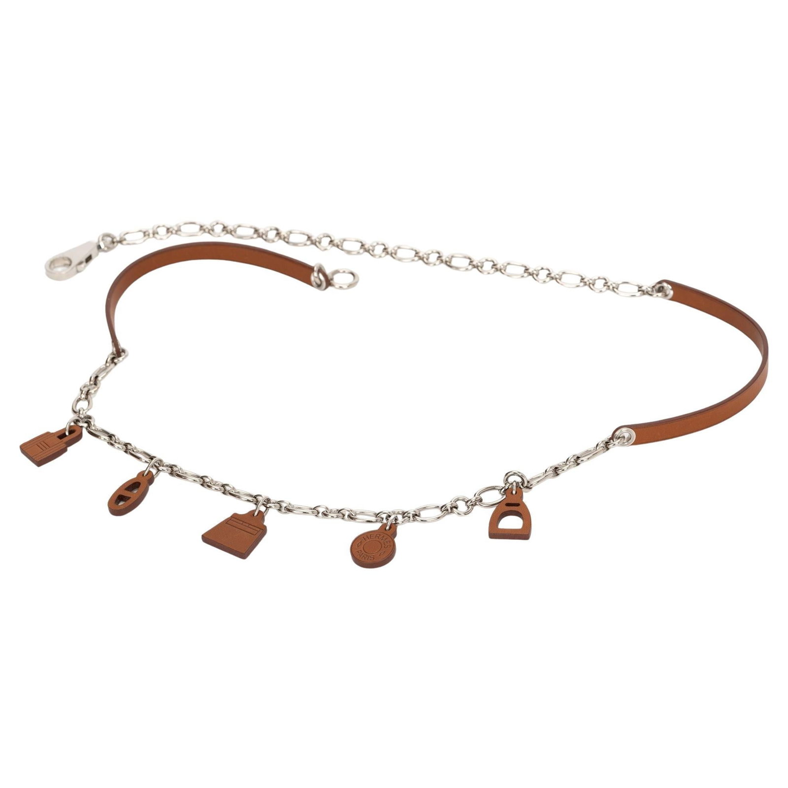 Hermes Olga Belt Gold Barenia Leather Palladium Hardware (1 of 5)