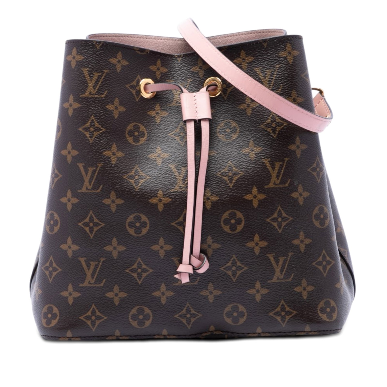 Louis Vuitton Neonoe MM Monogram Canvas Drawstring Shoulder Bag: Louis Vuitton Neonoe MM Monogram Canvas Drawstring Shoulder Bag Louis Vuitton Monogram Neonoe MM bag crafted with a monogram canvas body, a detachable flat leather strap, drawstring closure, and inter