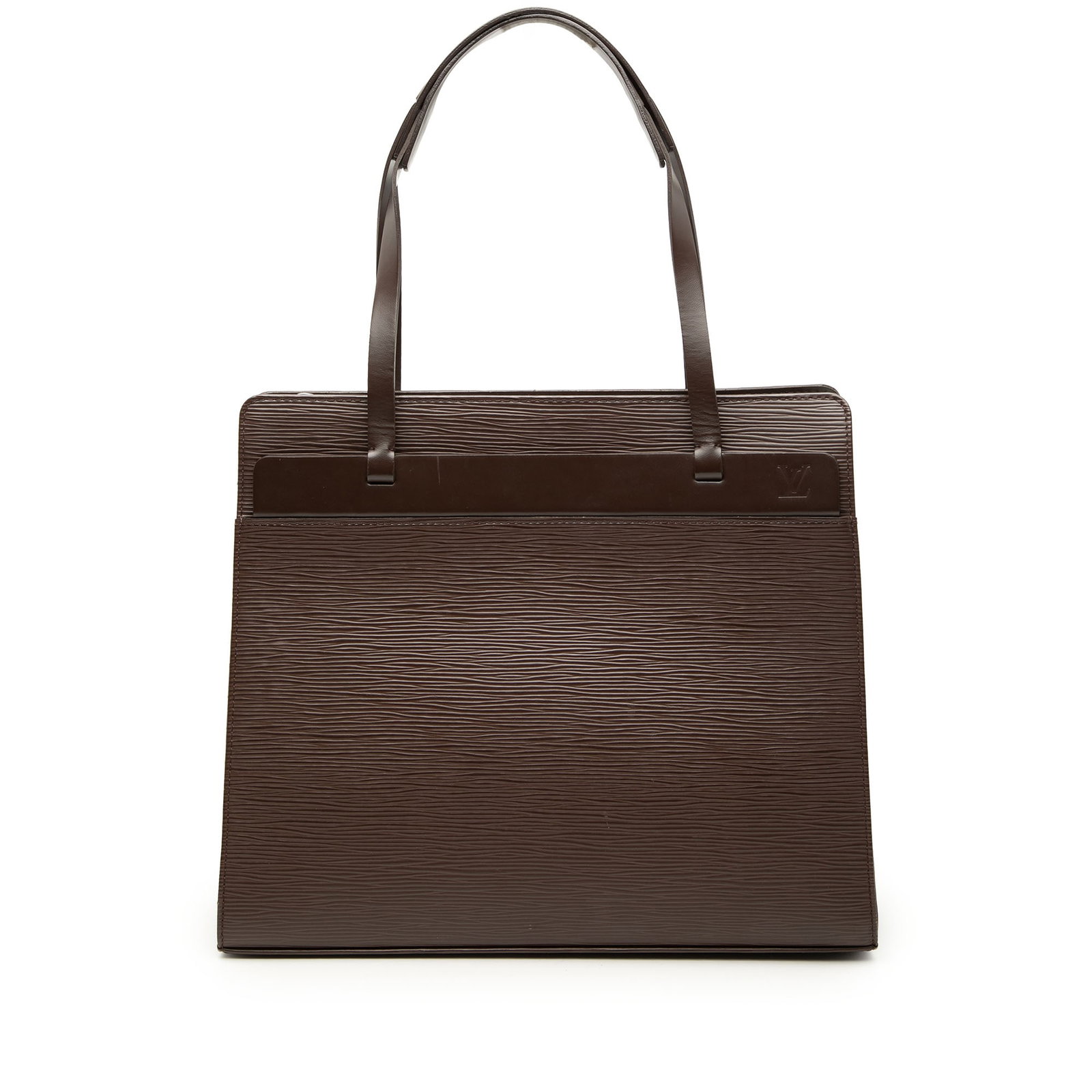 Louis Vuitton Croisette PM Epi Leather Shoulder Bag Brown: Louis Vuitton Croisette PM Epi Leather Shoulder Bag Brown Louis Vuitton Epi Croisette PM shoulder bag in brown leather with flat shoulder straps, a top zip closure, exterior slip pockets, and interior