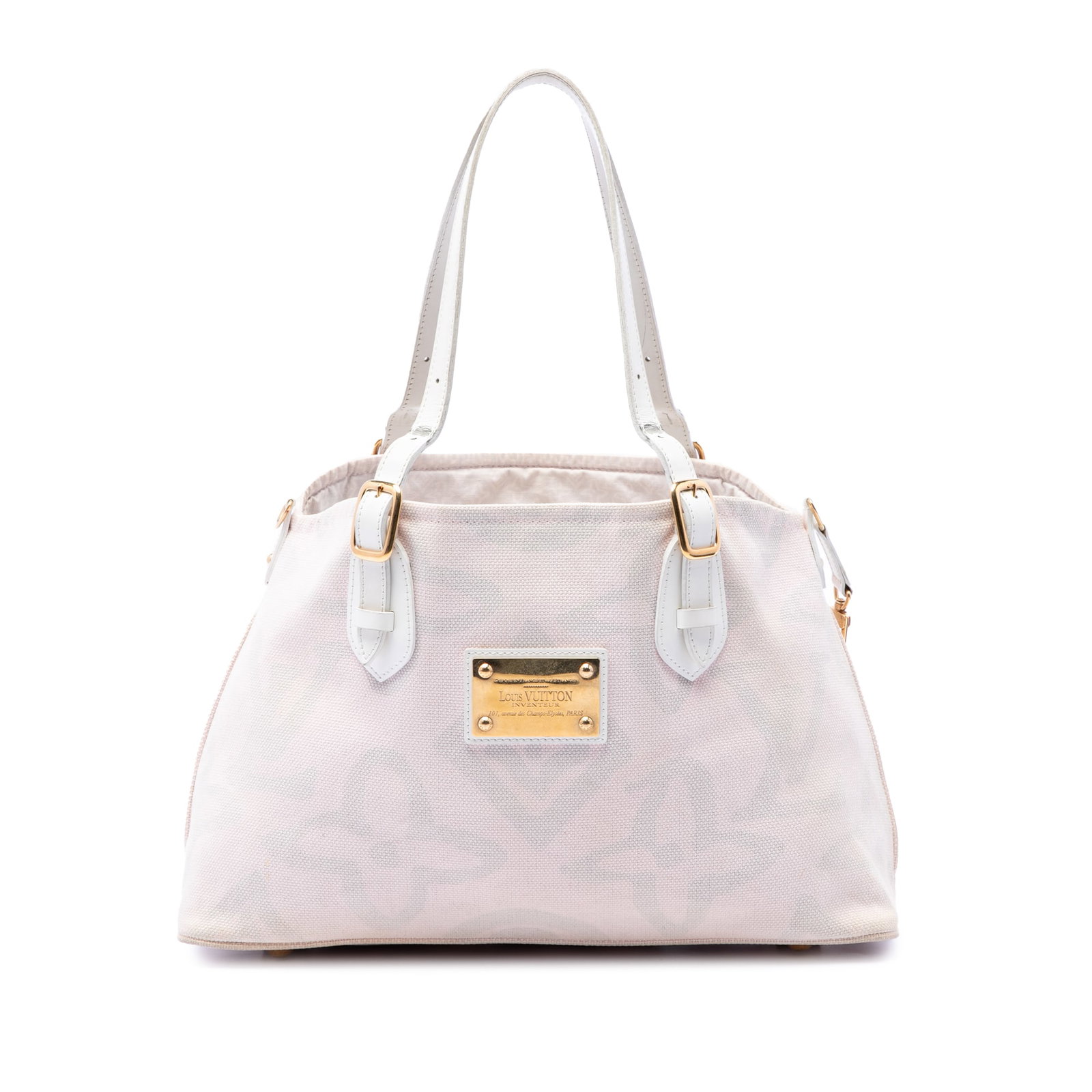 Louis Vuitton Tahitienne Cabas PM Monogram Pink Tote Bag: Louis Vuitton Tahitienne Cabas PM Monogram Pink Tote Bag Louis Vuitton Monogram Tahitienne Cabas PM tote bag with a canvas body, flat leather straps, an open top, and interior zip and slip pockets. Ma