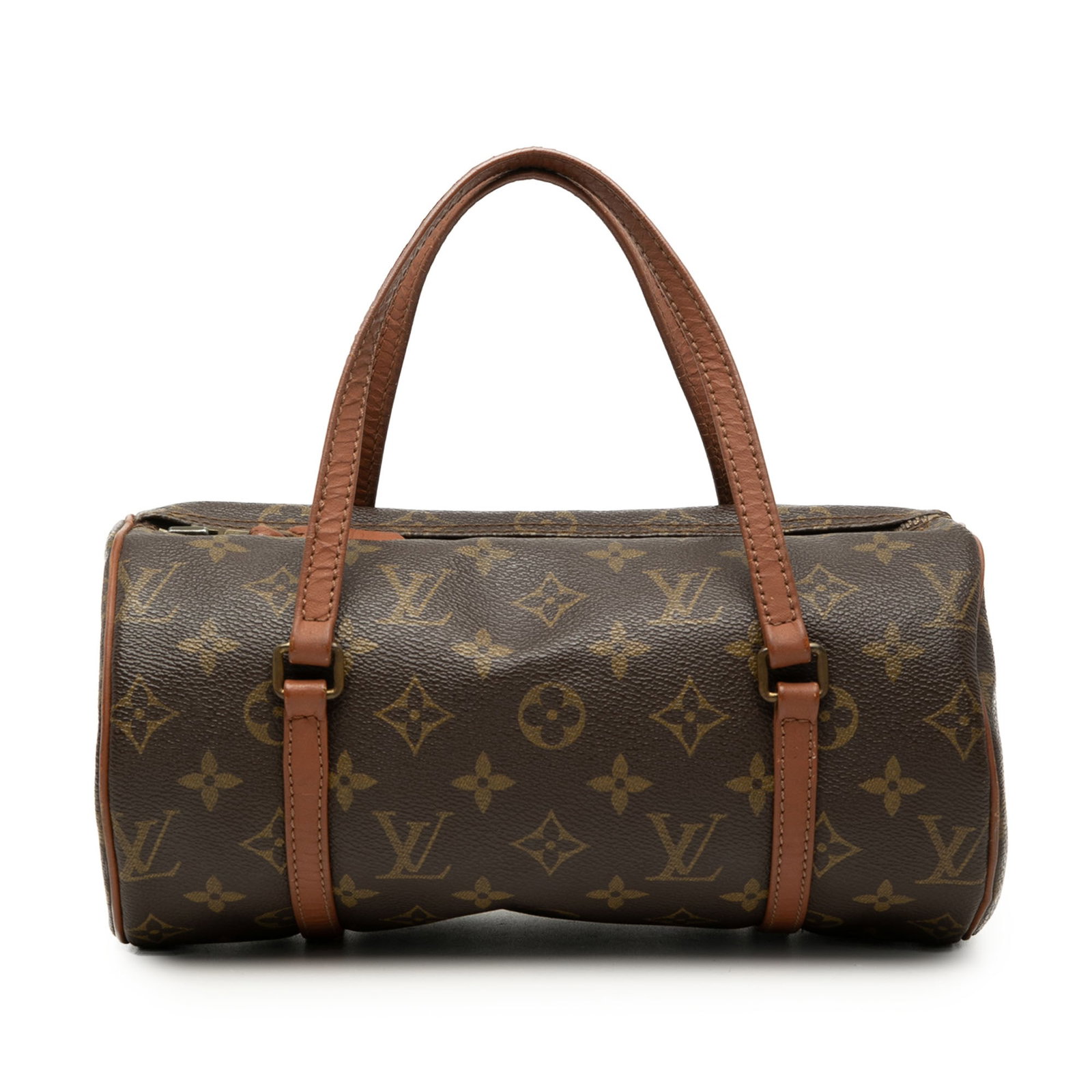 Louis Vuitton Papillon 26 Monogram Canvas Shoulder Bag: Louis Vuitton Papillon 26 Monogram Canvas Shoulder Bag Louis Vuitton Monogram Papillon 26 bag crafted with a monogram canvas body, leather trim, flat leather handles, and a top zip closure. Made in Fr