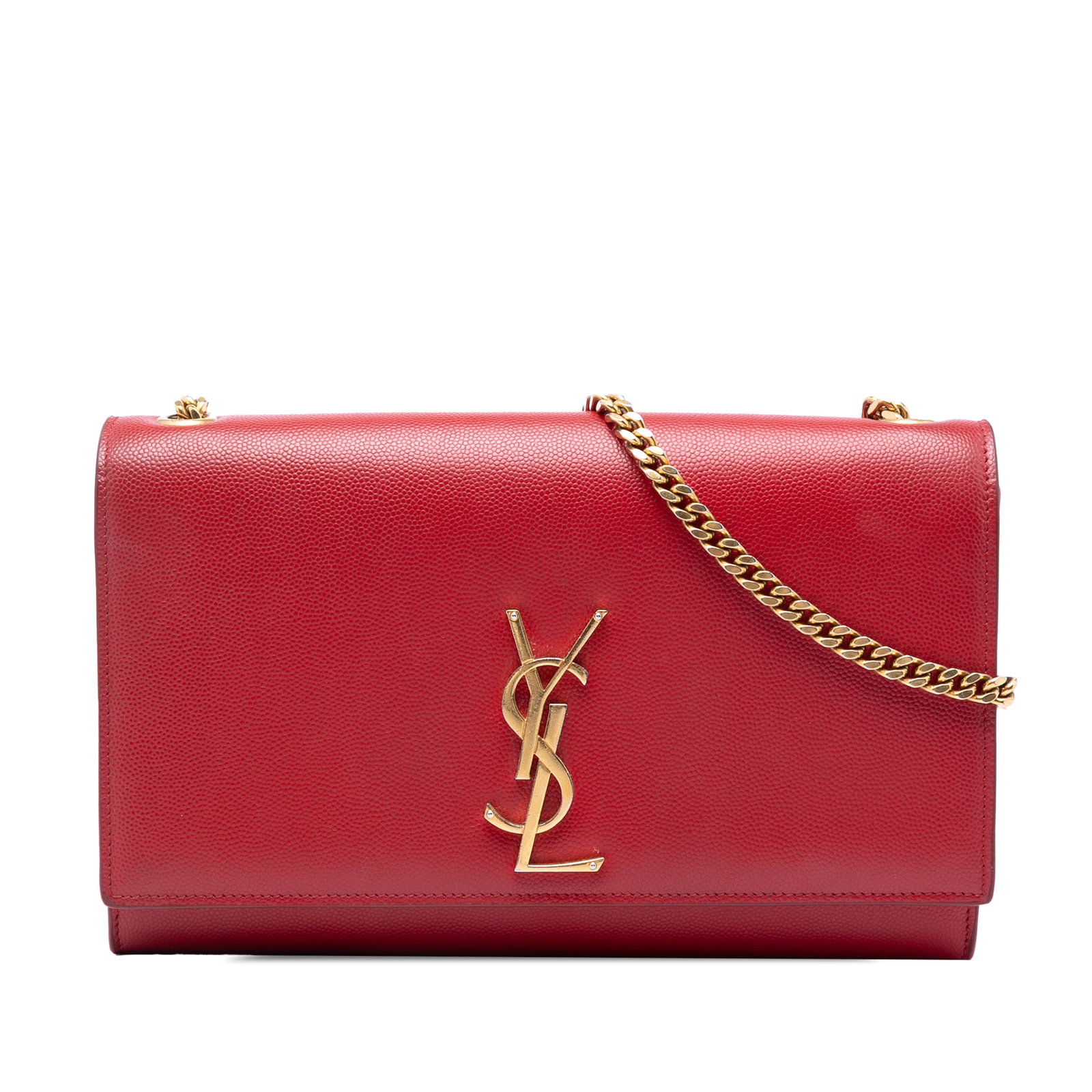 Saint Laurent Kate Crossbody Bag Red Leather Monogram Medium (1 of 6)