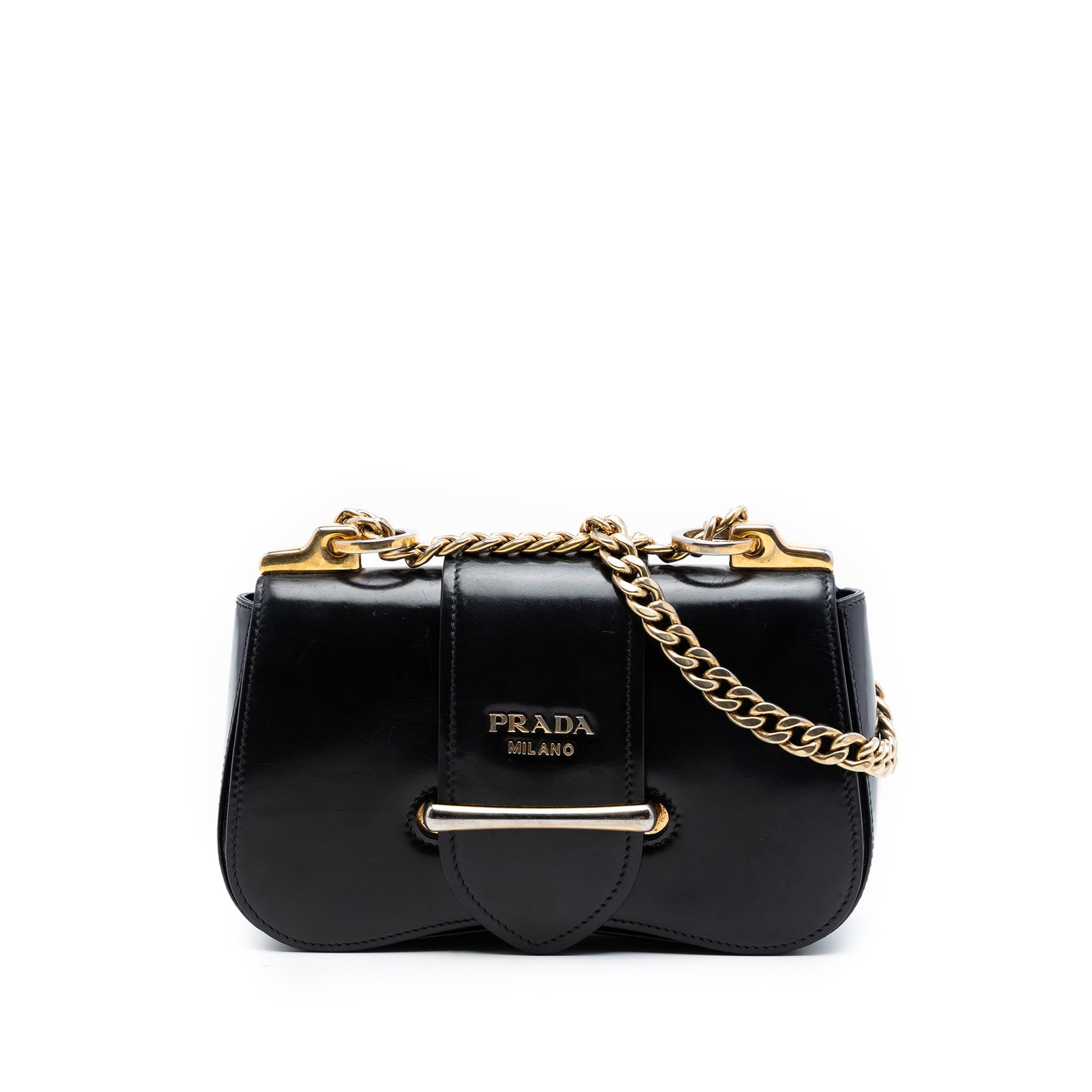 Prada Sidonie Leather Crossbody Bag in Black (1 of 6)