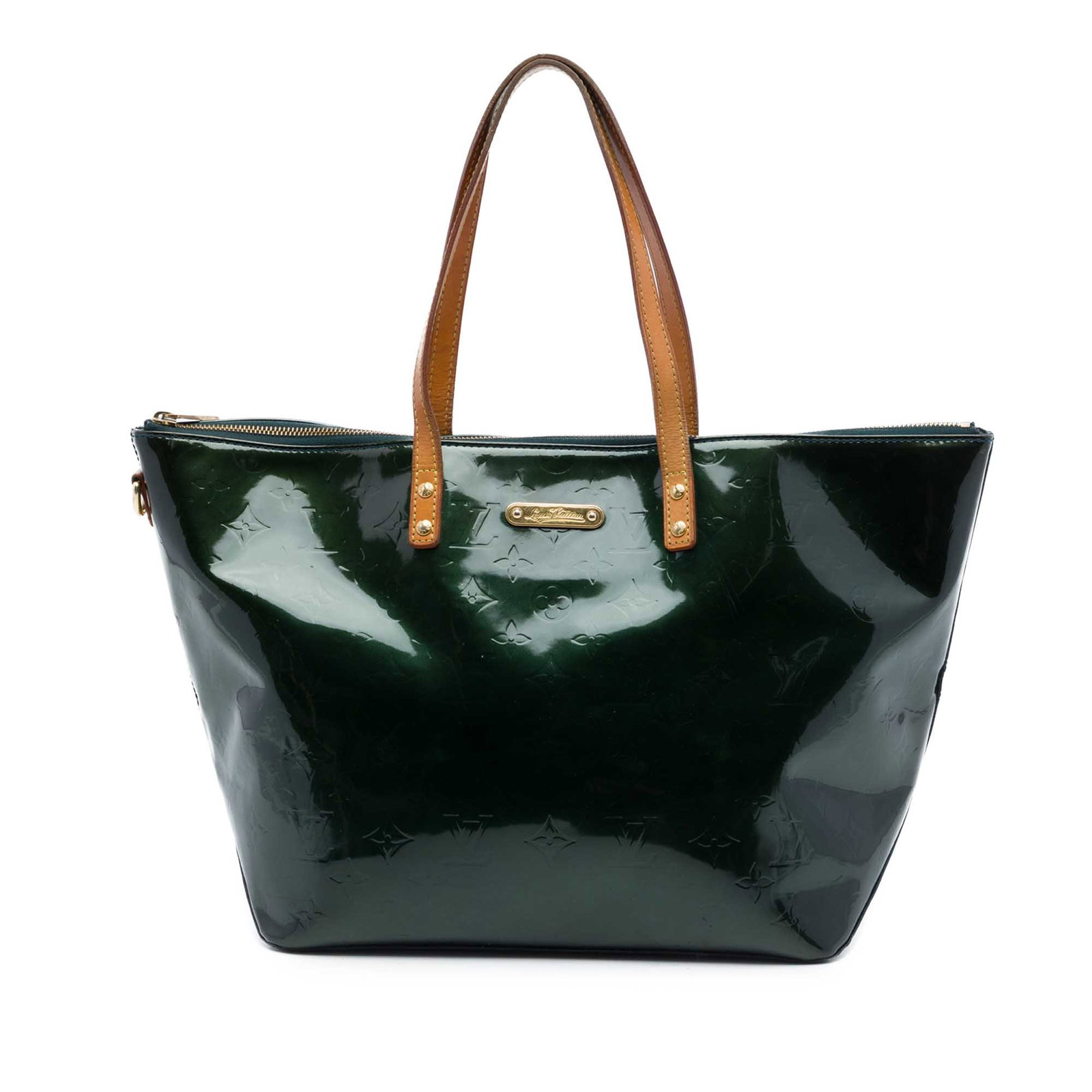 Louis Vuitton Bellevue GM Monogram Vernis leather handbag: Louis Vuitton Bellevue GM Monogram Vernis leather handbag Louis Vuitton Monogram Vernis Bellevue GM handbag crafted in vernis leather with flat vachetta leather handles, a top zip closure, and interio