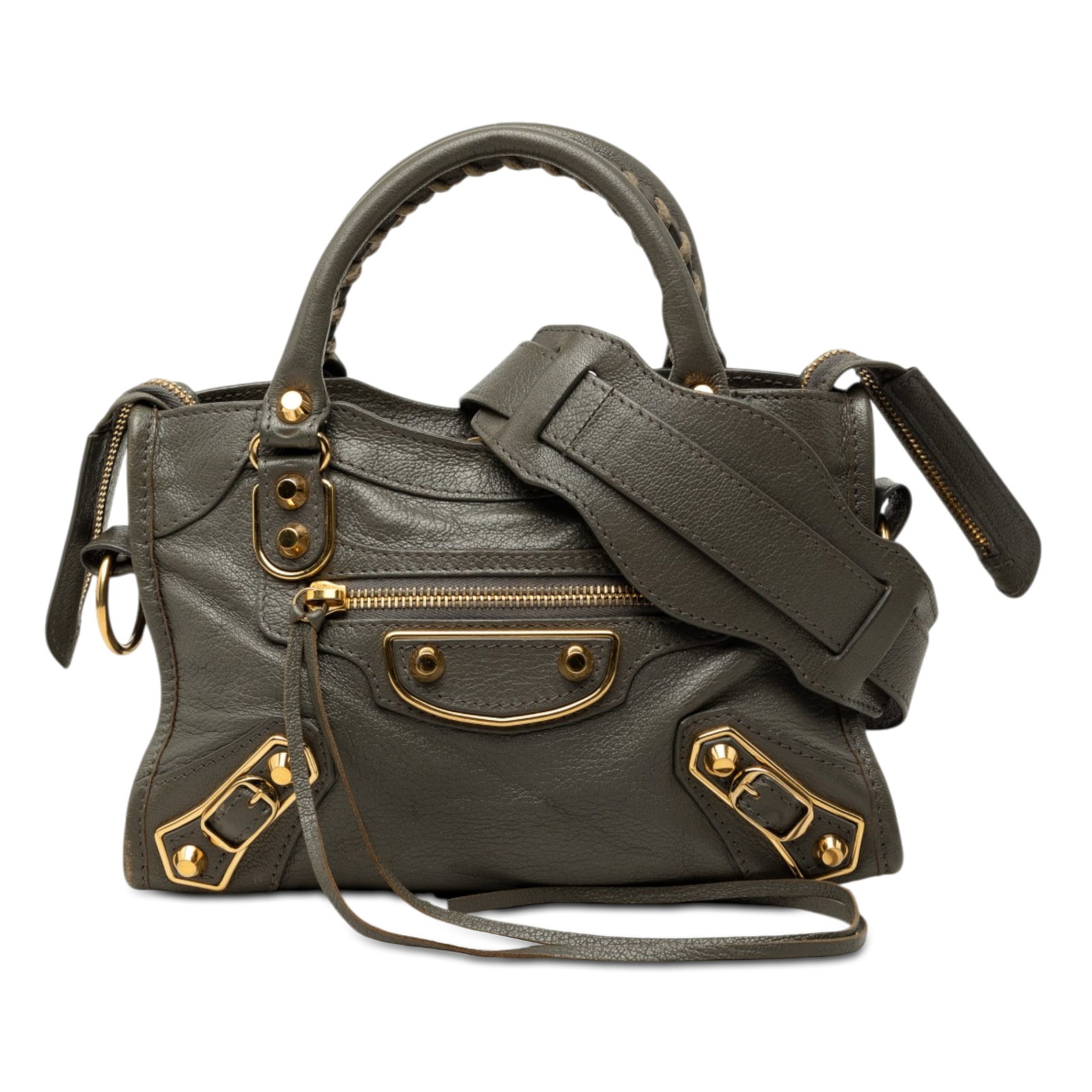 Balenciaga Classic Metallic Edge City Mini goatskin satchel (1 of 9)