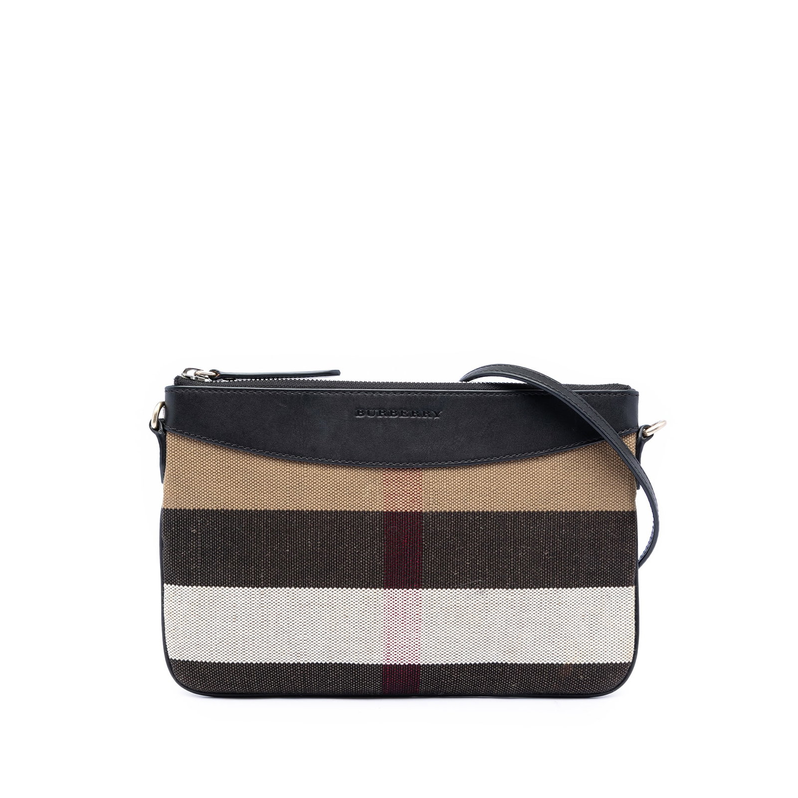 Burberry Peyton Canvas Crossbody Bag Mega Check: Burberry Peyton Canvas Crossbody Bag Mega Check This Burberry Mega Check Canvas Peyton Crossbody bag features a canvas body with leather trim, an adjustable flat leather strap, a top zip closure, and 