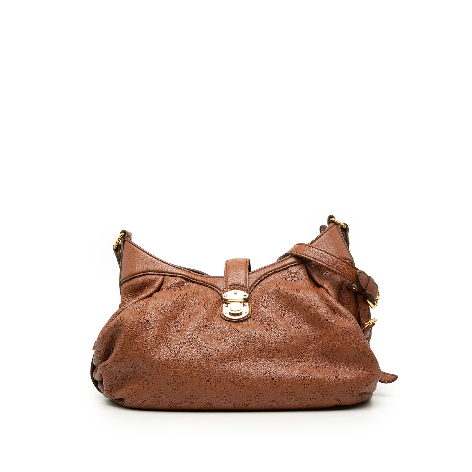 Louis Vuitton Monogram Mahina XS Leather Crossbody Bag: Louis Vuitton Monogram Mahina XS Leather Crossbody Bag Louis Vuitton Monogram Mahina XS crossbody bag crafted in leather with an adjustable flat shoulder strap, flat extender strap, front strap with p