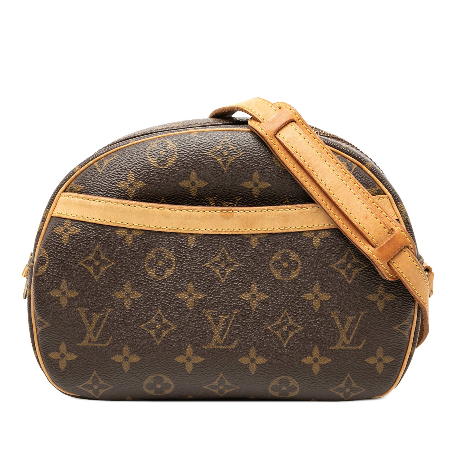 Louis Vuitton Blois monogram canvas shoulder bag: Louis Vuitton Blois monogram canvas shoulder bag This Louis Vuitton Monogram Blois bag features a classic monogram canvas body with vachetta leather trim and an adjustable flat vachetta leather should
