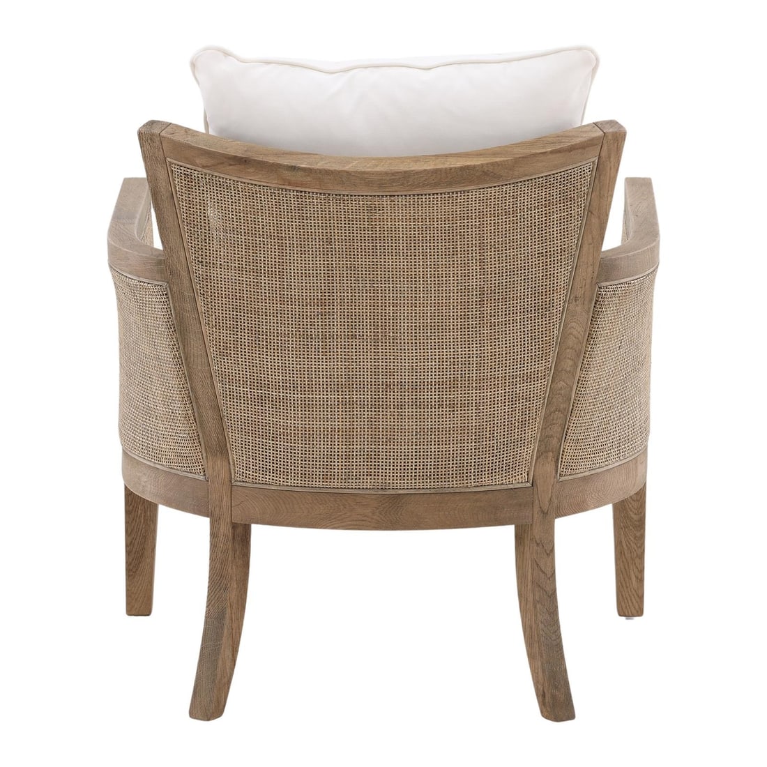 Lily Collection Scandinavian Oak Rattan Occasional Chair (1 of 7)