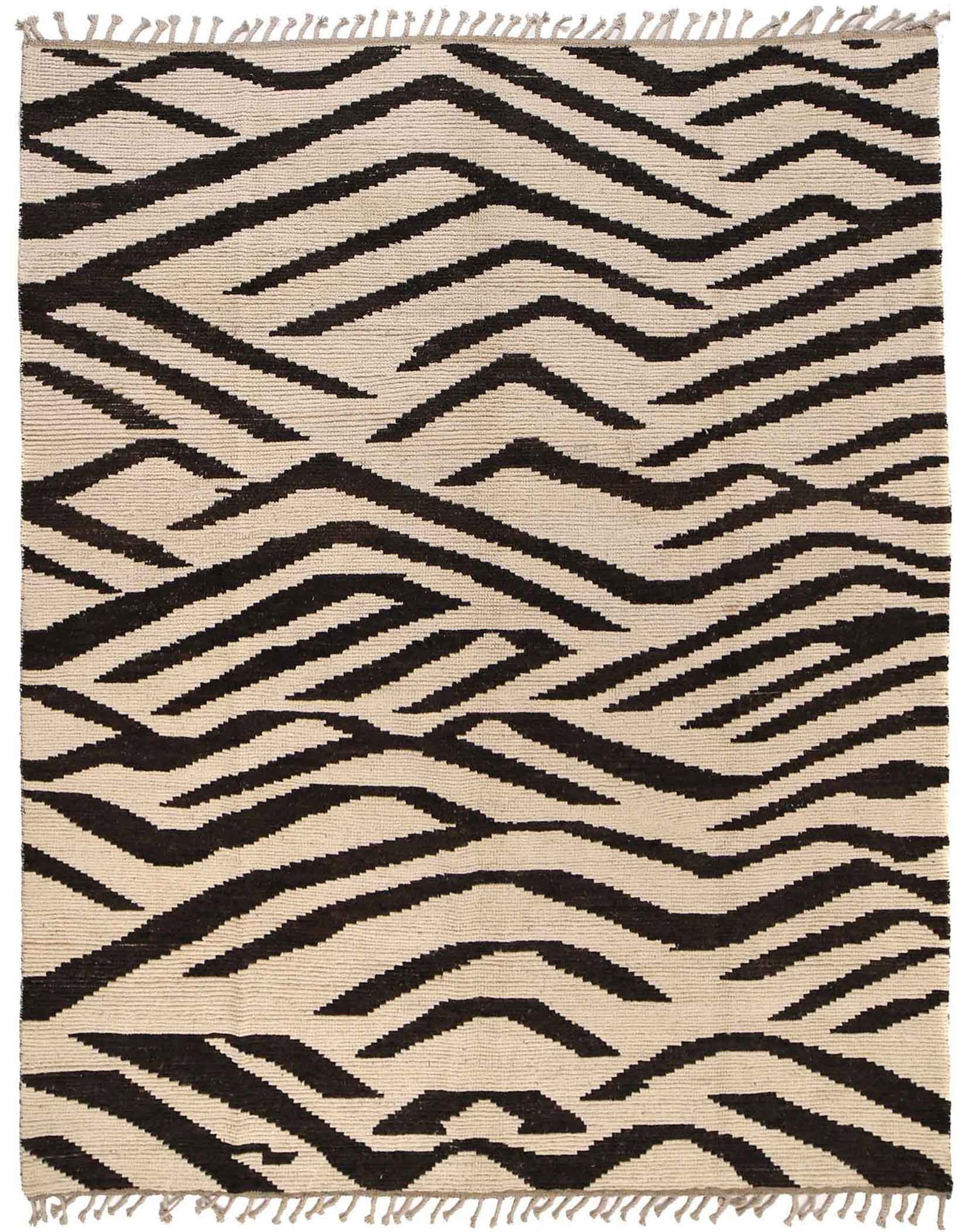 8.1 x 9.10 Moroccan Handmade Wool Rug Taupe Black Pattern: 8.1 x 9.10 Moroccan Handmade Wool Rug Taupe Black Pattern Free continental US Shipping Discover the beauty of our 8.1 x 9.10 Handmade Contemporary Moroccan Wool Rug, a perfect blend of traditional cra