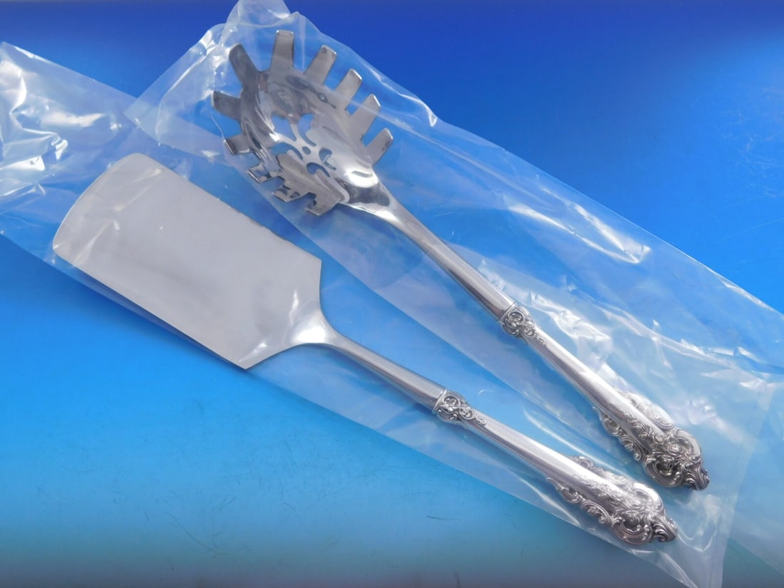 Wallace Grande Baroque 2pc Sterling Silver Italian Server Set HHWS (1 of 12)