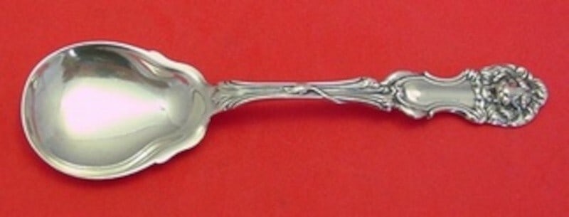 Frank Smith Lion Sterling Silver Serving Spoon 5 3/4" (1 of 2)